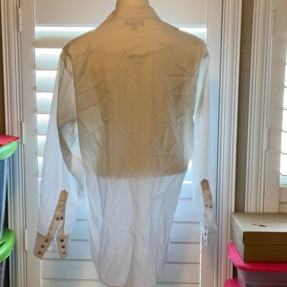 Panhandle Slim White Casual Button Down Shirt - Picture 6 of 11